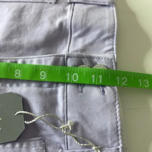 Wit &amp; Wisdom Absolution Frayed High Rise Cargo Shorts Lavender Dust Size 16