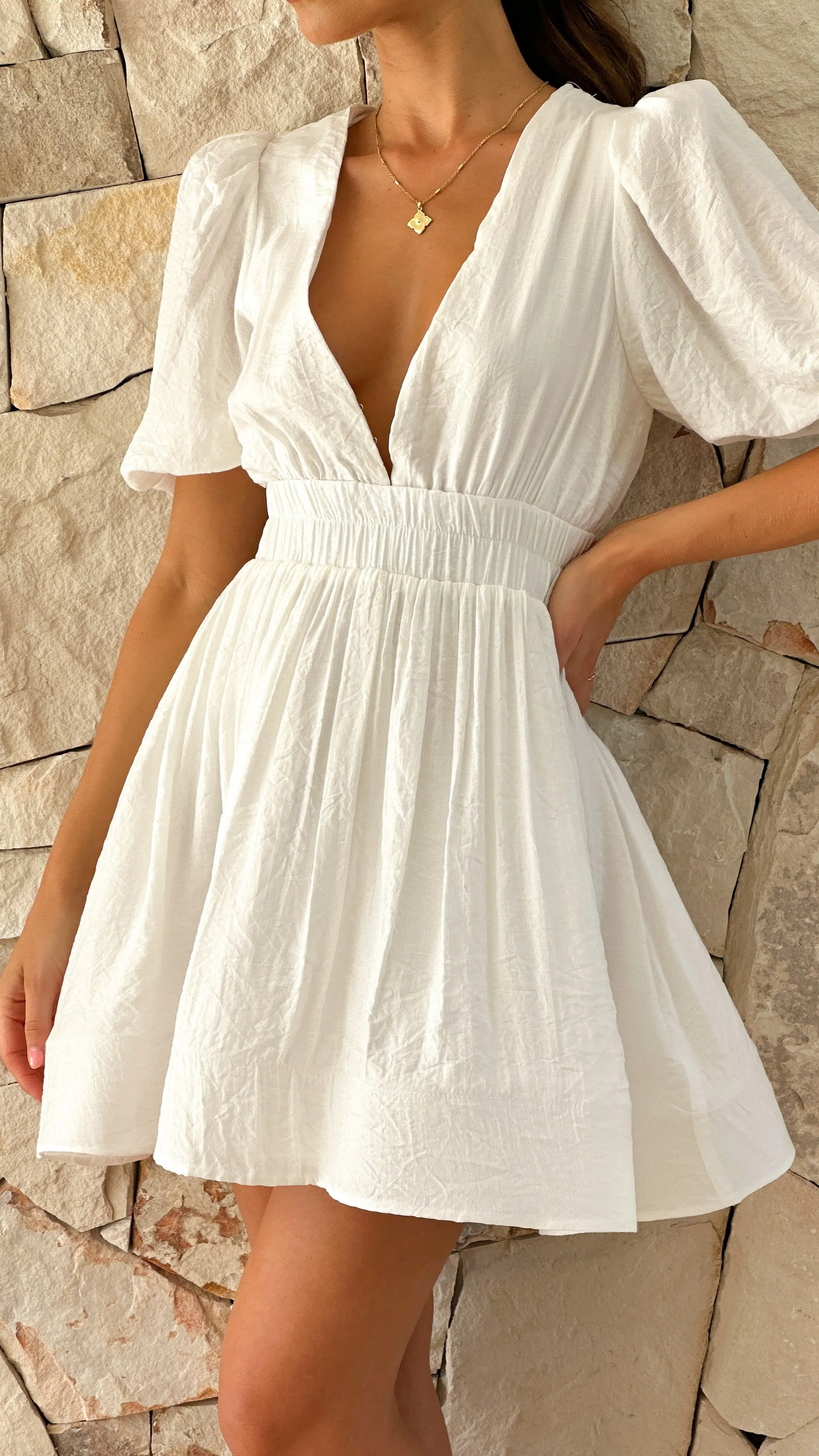 Women's Cotton Mini Dress Summer Dresses