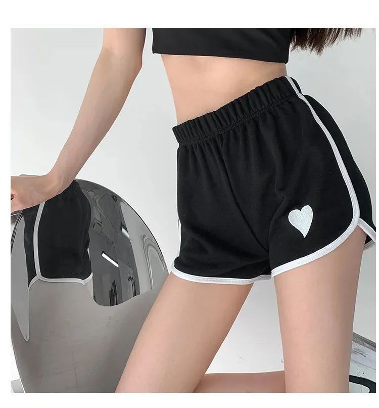 Womens Heart Comfy Shorts