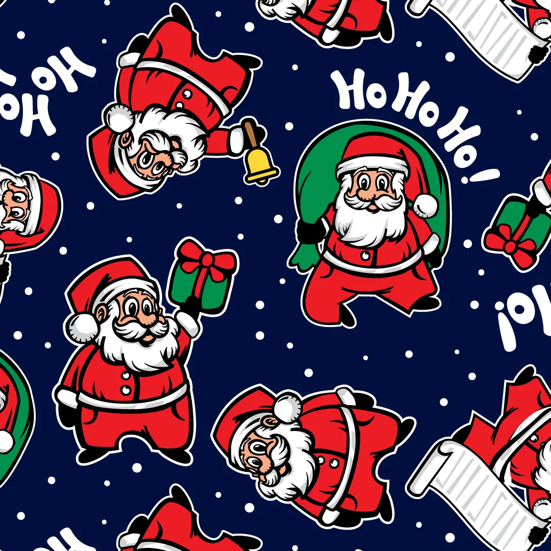 Womens Short Pyjamas - Santa - Shorts & T-Shirt