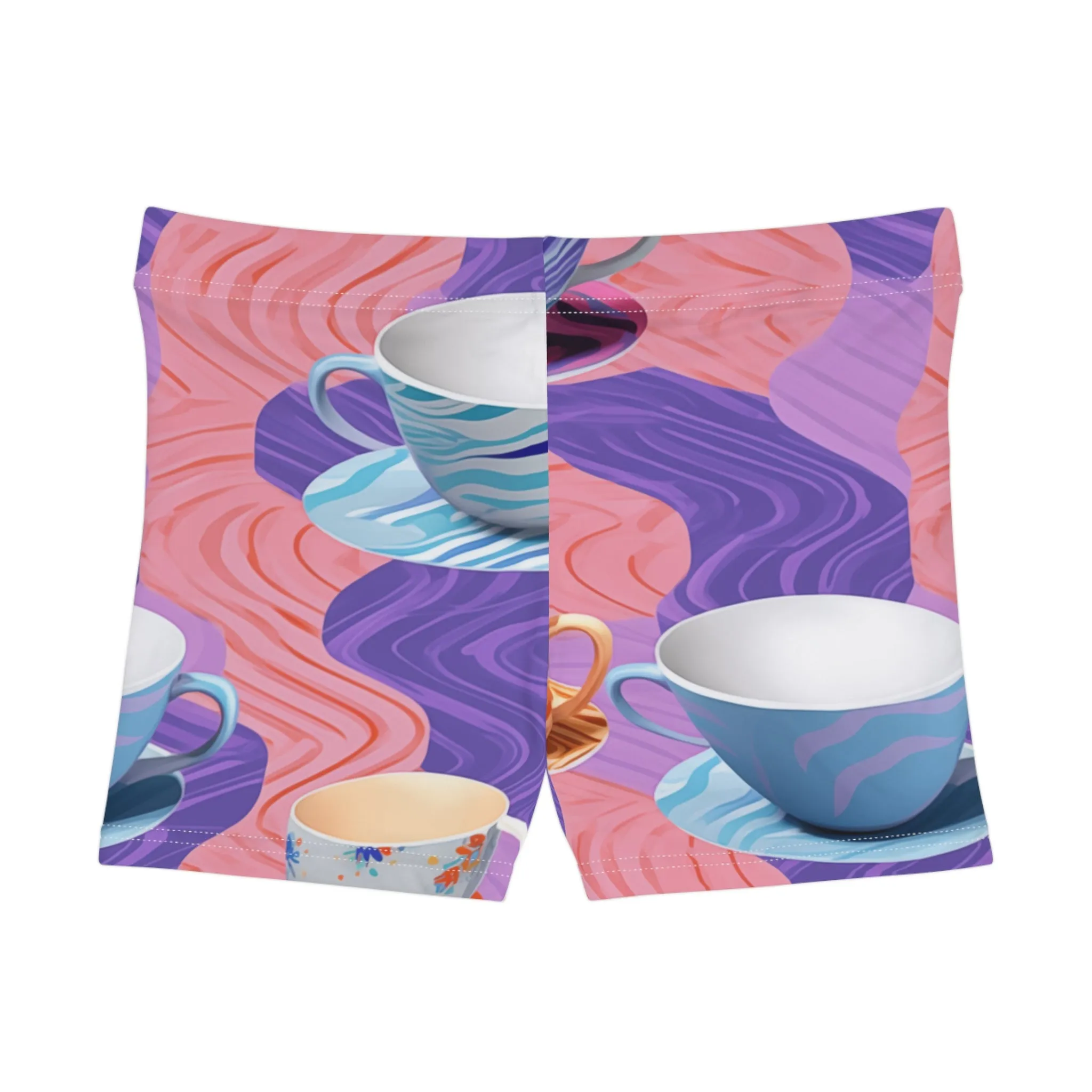 Workout Shorts - Emmalina Giverny Coffee Cups