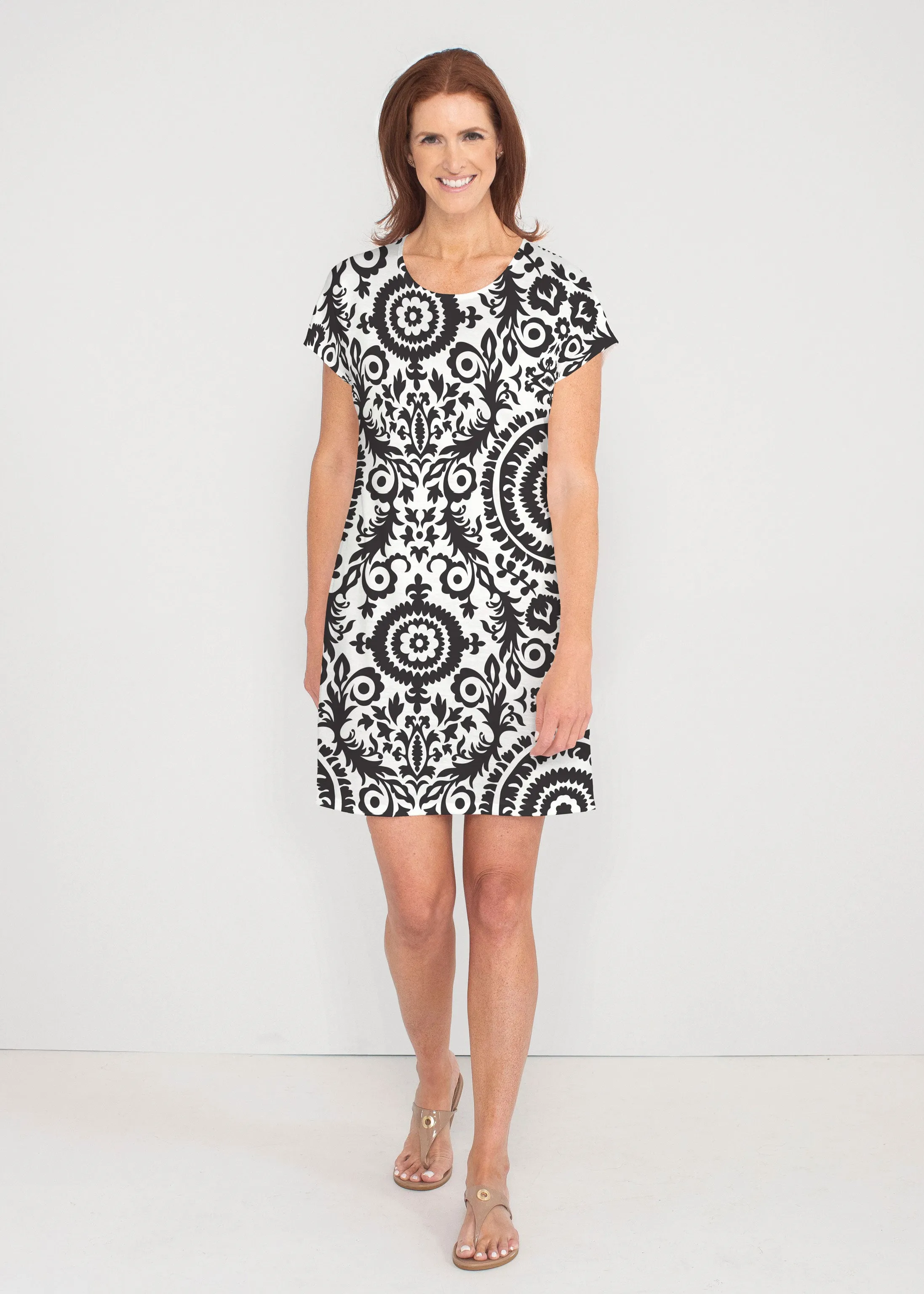 World of Swirls (14265) ~ Lucy Tee Dress