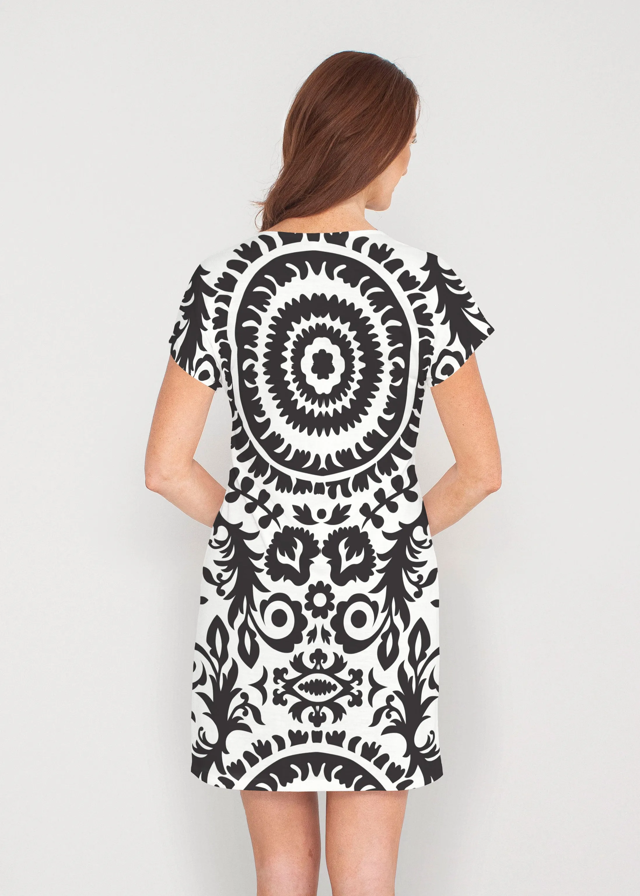 World of Swirls (14265) ~ Lucy Tee Dress