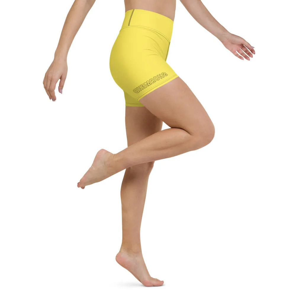 Yellow SHORMEHD Biker Shorts