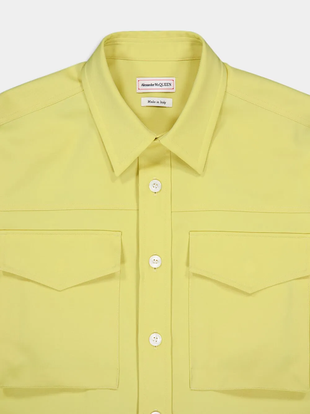 Yellow Wool Military Shirt