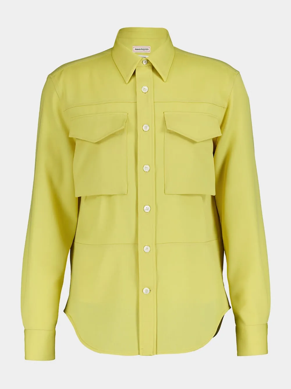 Yellow Wool Military Shirt