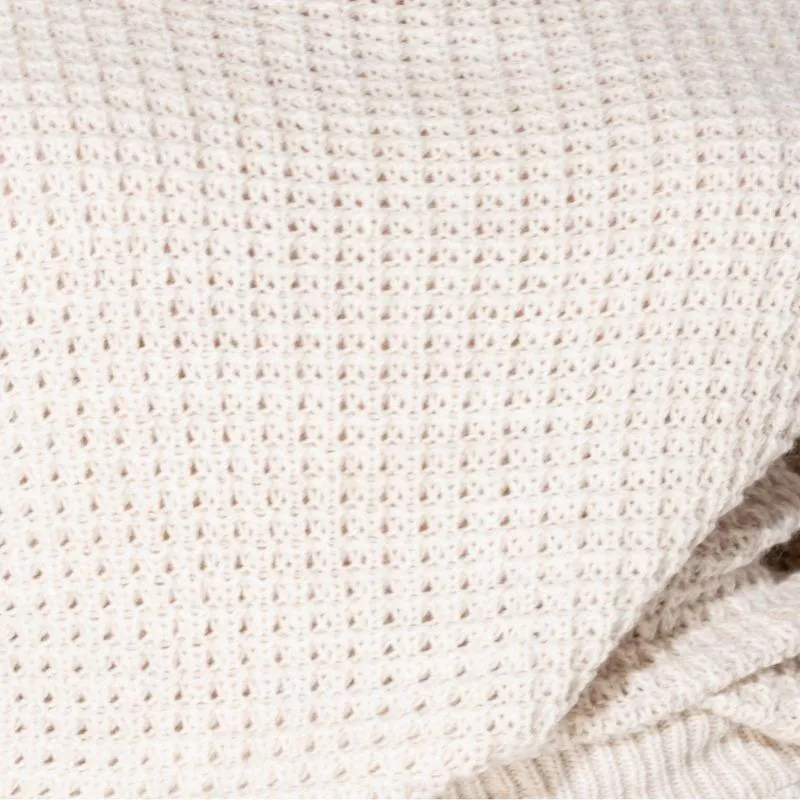 You Gots To Chill Waffle Knit Short Set in Barely Beige