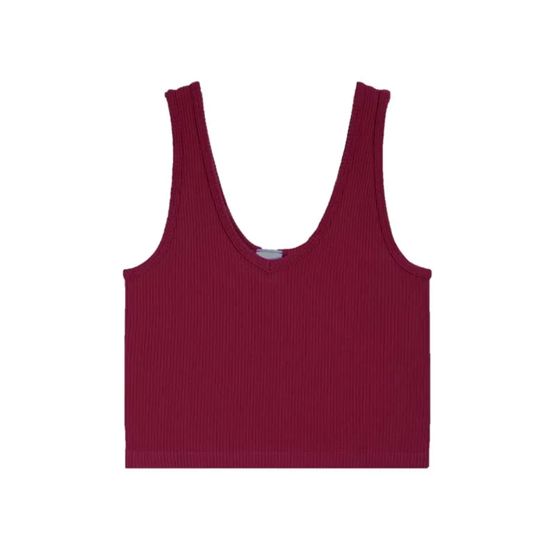 Youth Ribbed Cropped Tank