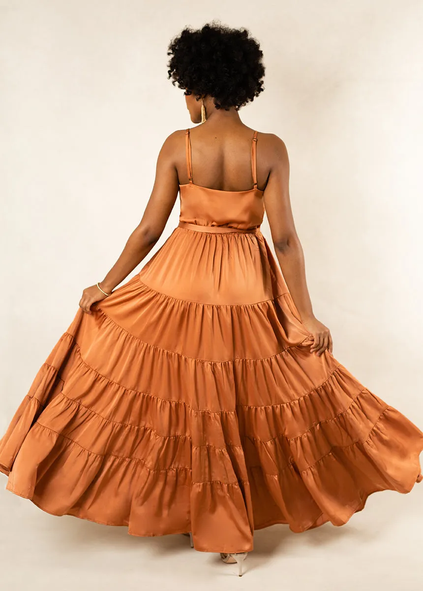 Zayla Bridesmaid Dress in Sienna