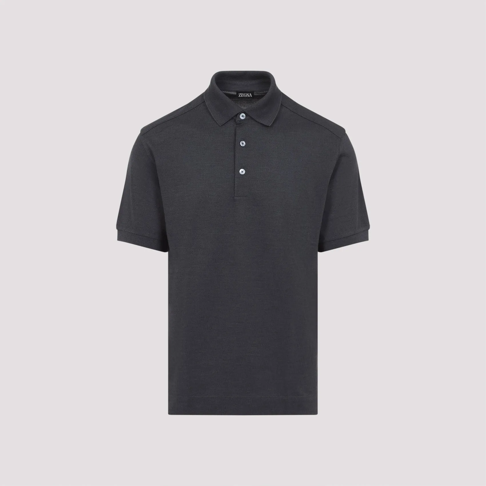 ZEGNA Cotton and Silk Polo for Men - SS25 Collection