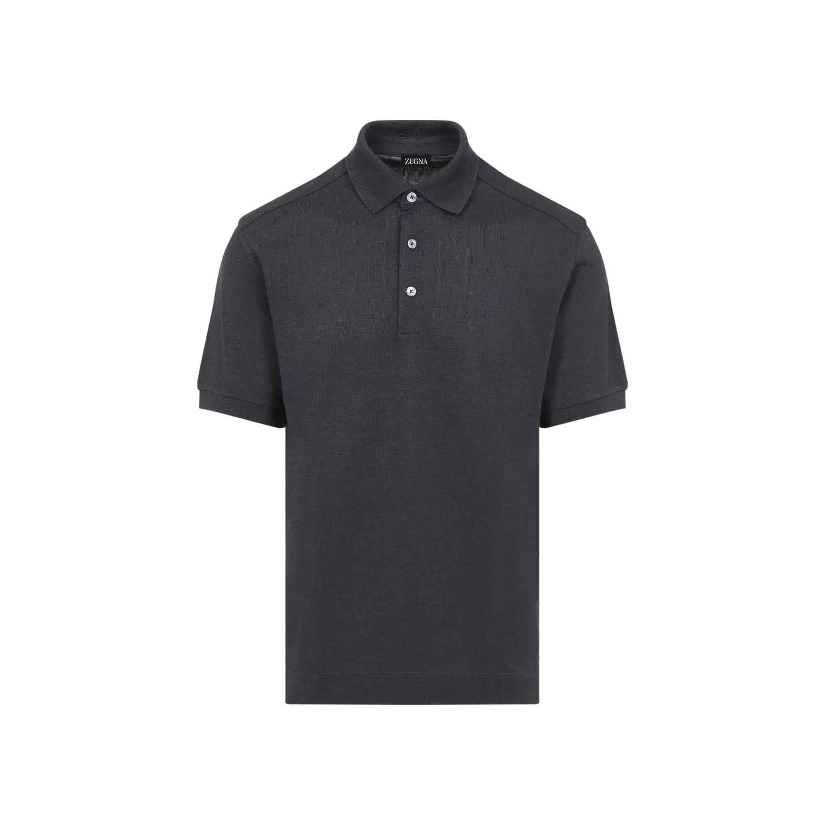 ZEGNA Cotton and Silk Polo for Men - SS25 Collection